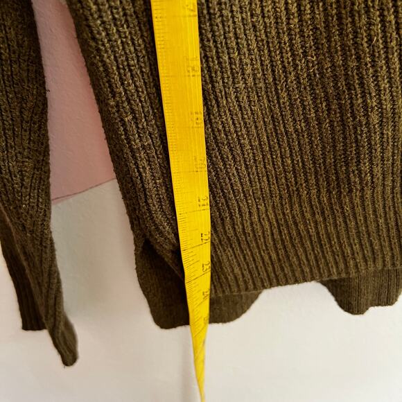 Madewell Olive Green Sweater Fairy Grunge Earthy Cabincore Goblincore XS - Picture 5 of 6